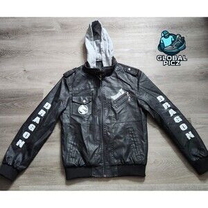 Dragon Ball Z - Shenron Dragon Faux Leather Hooded Jacket Youth Size Medium
